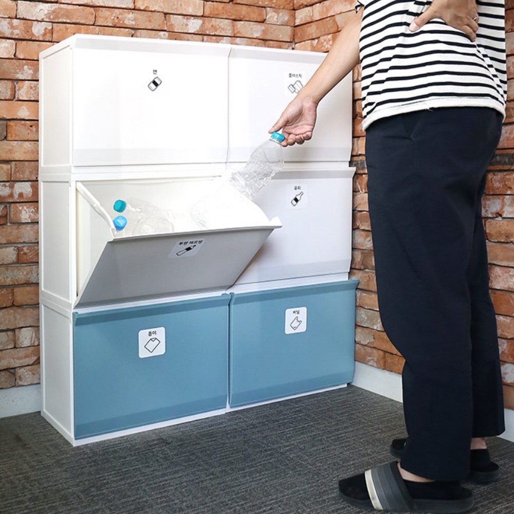 분리배출 수납장 수납함 폐건전지 쓰레기 이케아 재활용 적층형 1P