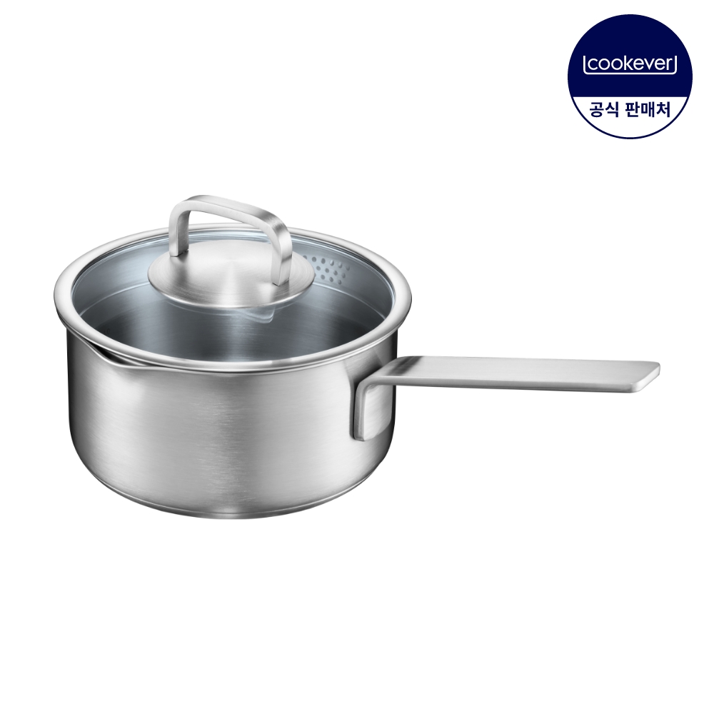 쿡에버 프라티코 인덕션 스텐 편수 냄비 18cm