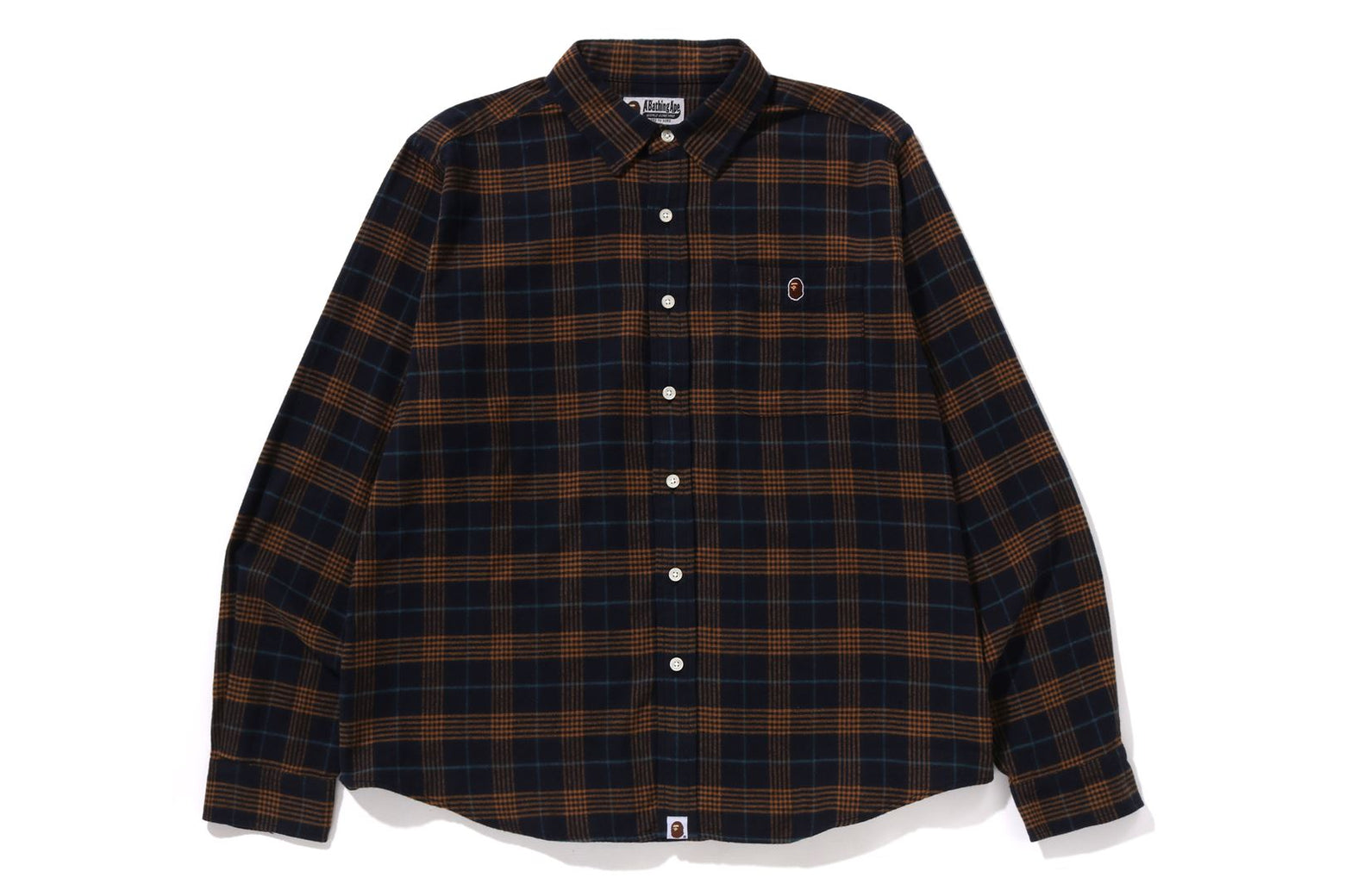 베이프 셔츠 ONE POINT FLANNEL CHECK RELAXED FIT SHIRT 1K70-131-003 - 상세 이미지 3