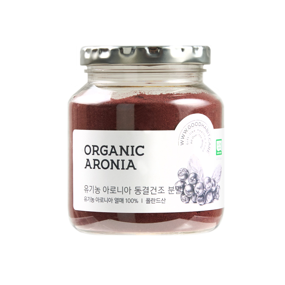착한습관 아로니아 유기농 건 동결 건조 아로니아분말 가루 150g, 1개 - 상품 이미지