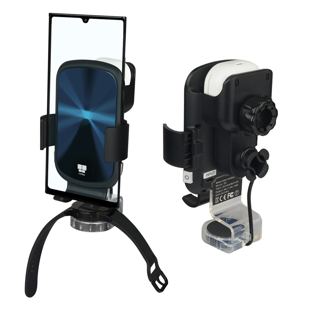 나비 NV141-AWC1Q 갤럭시워치 애플워치 버즈 차량용 무선충전거치대 무선충전기