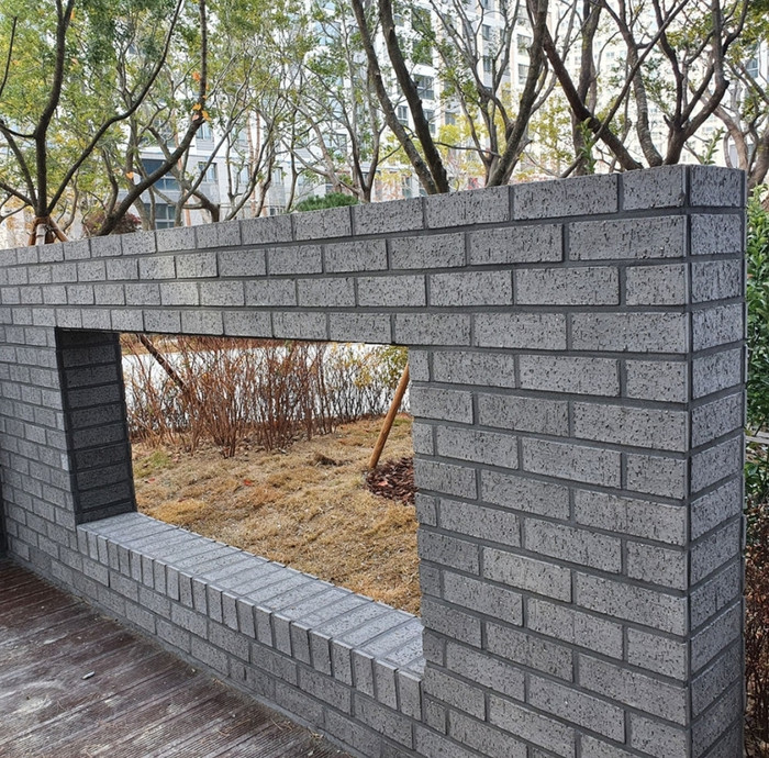 점토타일 러프 230x75x20T 그레이 / 하다건재