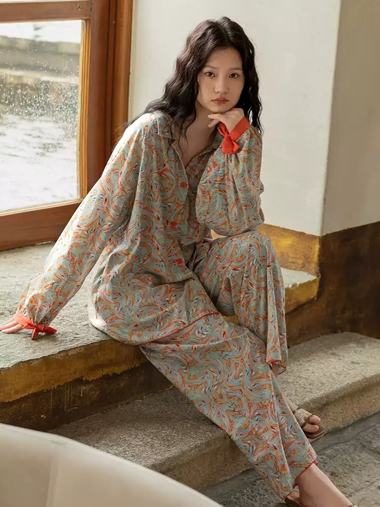 언니네 산지직송 13화 안은진 잠옷 홈웨어 긴소매 순면 의상 옷 패션 - 상세 이미지 3