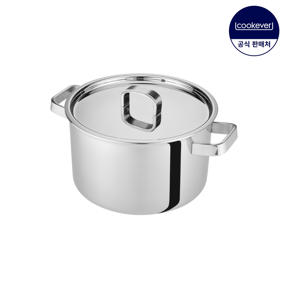 쿡에버 Cook304 프리미엄 인덕션 통5중 스텐 양수 냄비 24cm