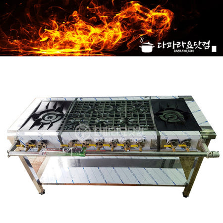 업소용 간택기 1200 양열 가스렌지 일반버너 주방 식당 화구 가스레인지 LNG