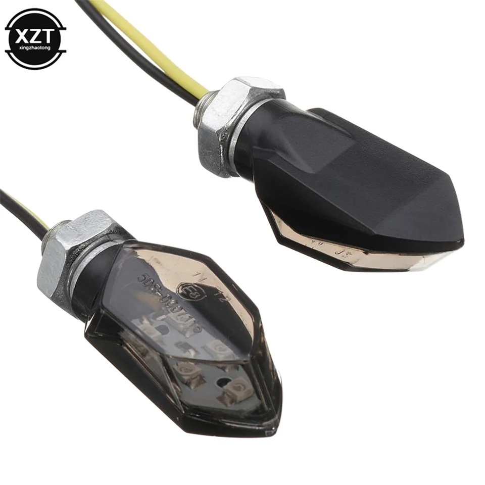 가와사키 미니 오토바이 스모크 렌즈 방향 지시등 5LED 12V 2선 4개 세트 - 상세 이미지 2