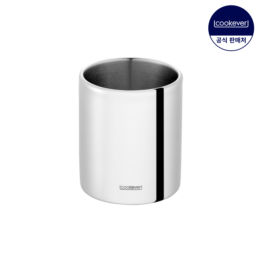 쿡에버 스텐 더블월 이중컵 M 300ml - 메인 이미지
