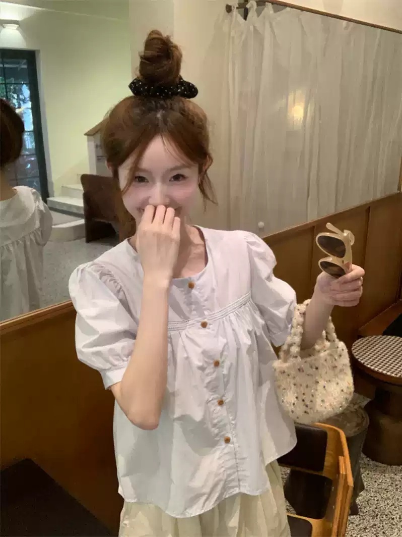 엄마친구아들 15화 김지은 블라우스 셔츠 정모음 스퀘어넥 페미닌 의상 옷 패션 - 상세 이미지 2