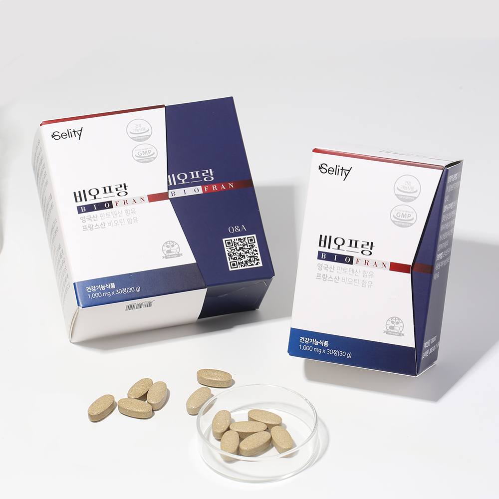 셀리티 비오프랑 식약처 인정 비오틴 판토텐산 맥주효모 건강기능식품 30캡슐, 1개