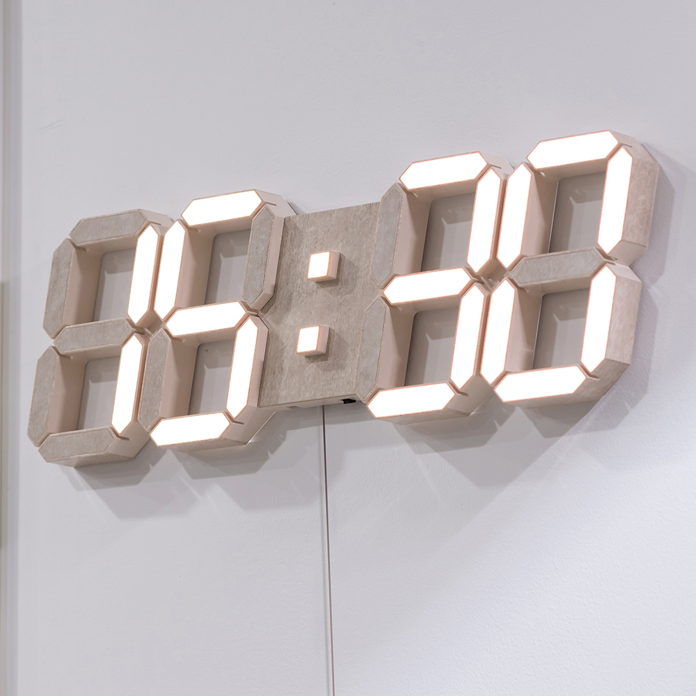 플라이토 위성 GPS 인테리어 LED 벽시계 38cm (멜로우) - 상세 이미지 2