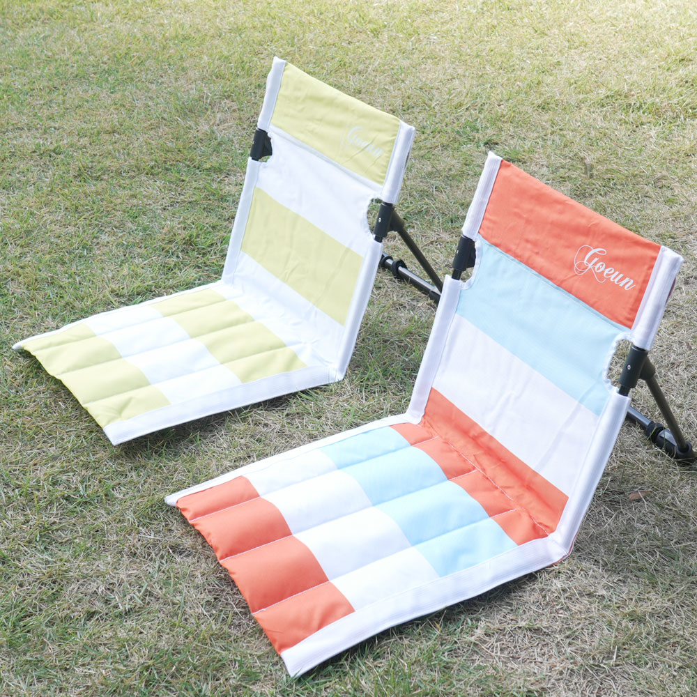 GOEUN 캠핑 좌식의자 그라운드체어 등받이 접이식 초경량 피크닉 페스티벌 휴대용 비치체어 고은