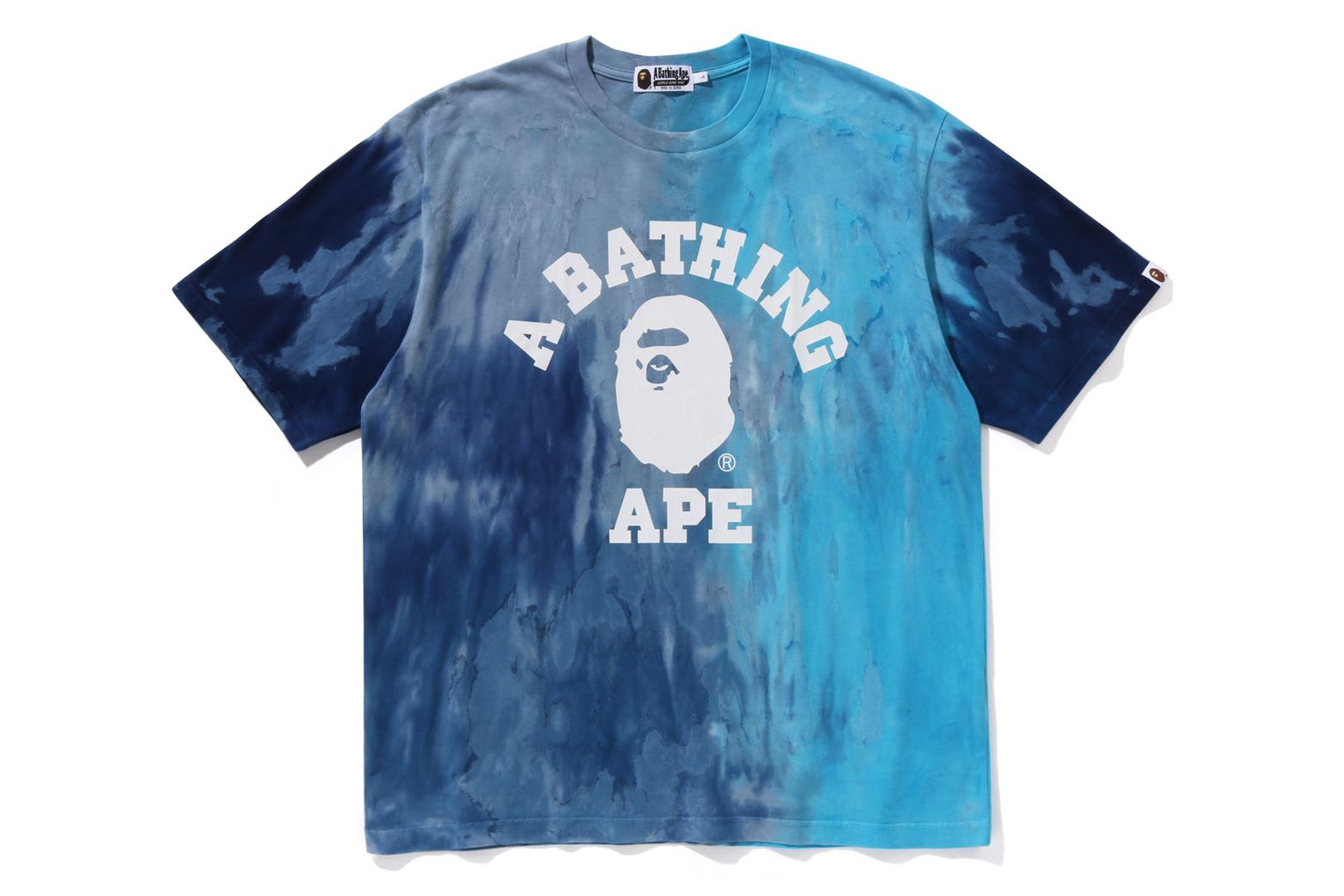 베이프 반팔티 ICE DYE COLLEGE RELAXED FIT TEE 1K70-109-010 - 상세 이미지 2