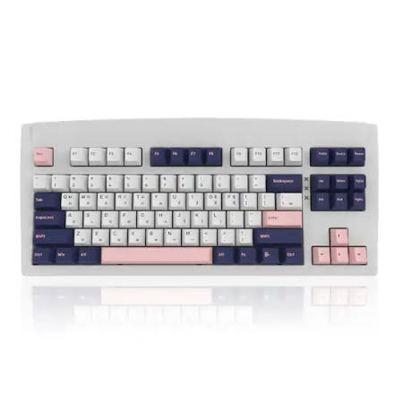 QSENN DT35 87 유무선 기계식 화이트 (저소음 크림옐로우PRO)