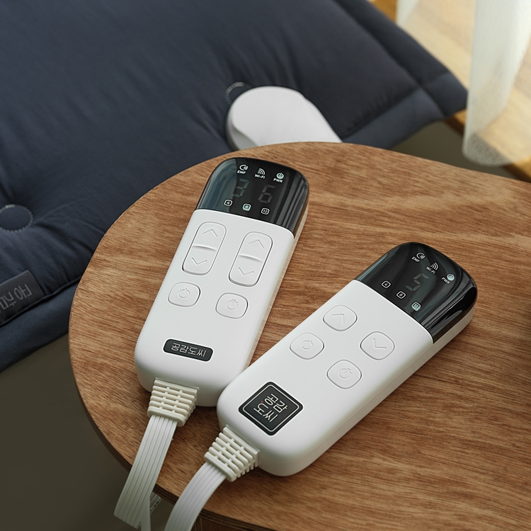 공감도씨 수피마코튼 IoT 탄소매트 프리미엄형 카본 전기 온열 원격 침대 1인용 퀸 킹 분리난방 내추럴화이트 SS