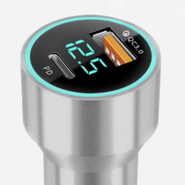 USB 매립 시거 잭 차량 시거잭전압계 충전 - 메인 이미지