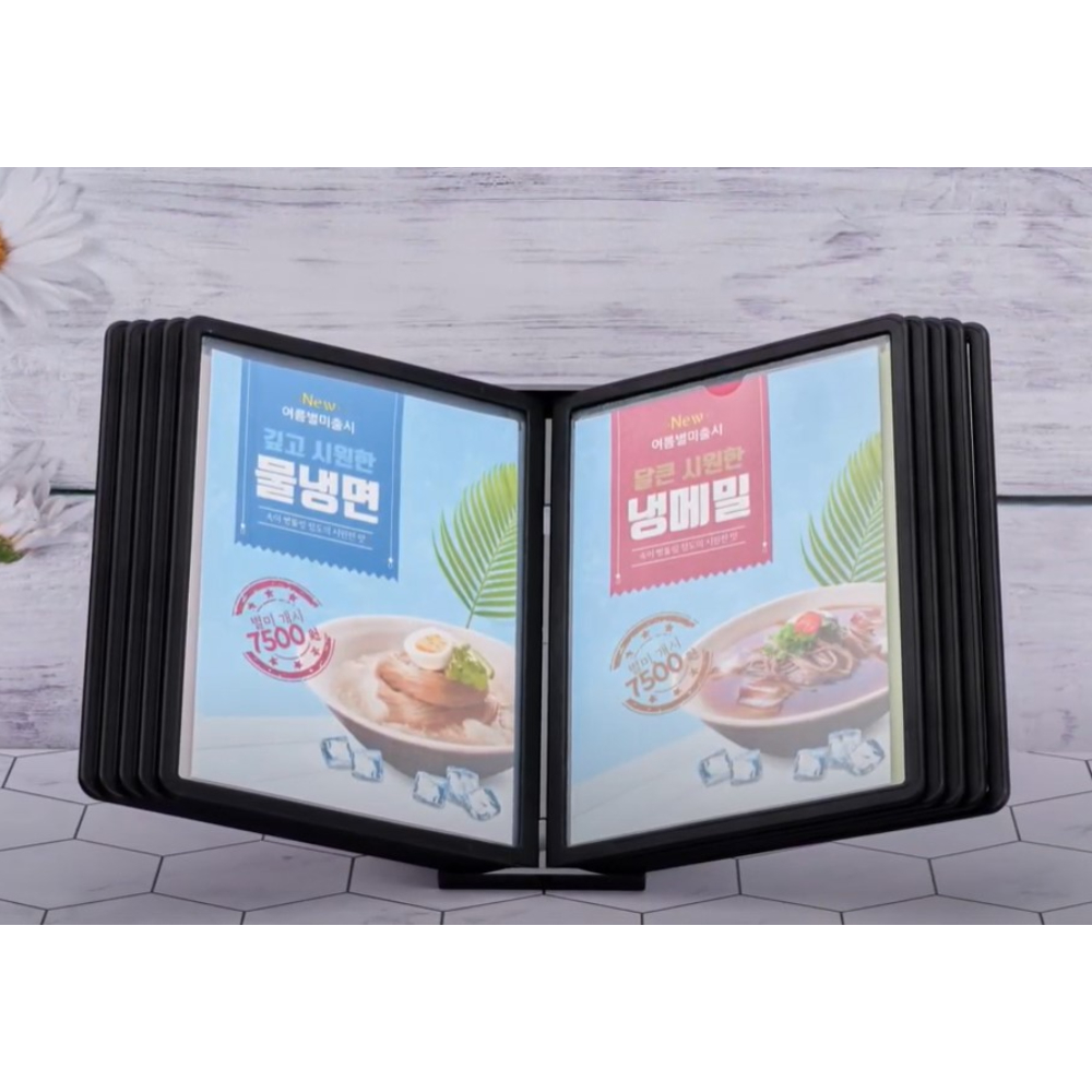 각도조절 메뉴북 A5 데스크 입구 카페 레스토랑 테이블 스탠드 메뉴 안내 책자 케이스 이미지 7