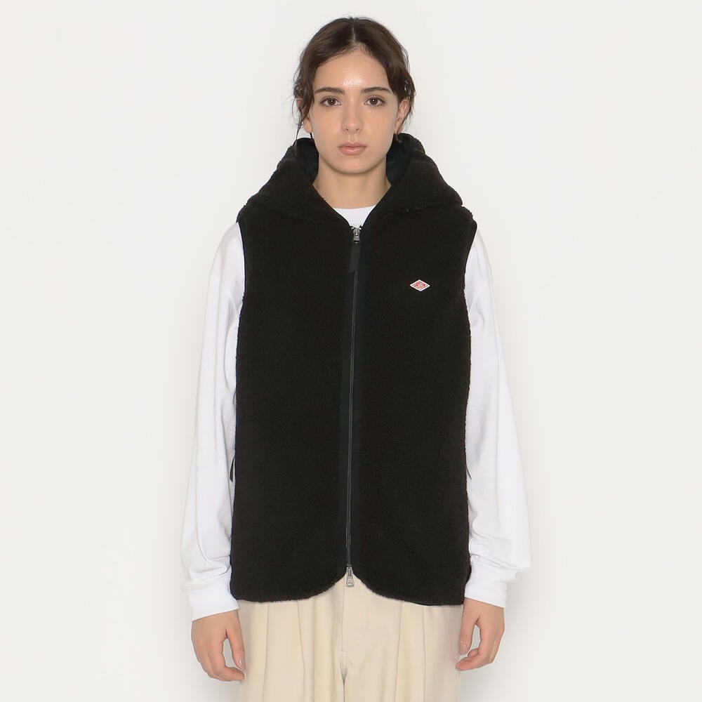 단톤 후리스 후드 조끼 INSULATION LIGHT BOA HOODED VEST 겨울 여자 여성 집업 플리스 베스트 DNB242L101-0003 - 상세 이미지 3
