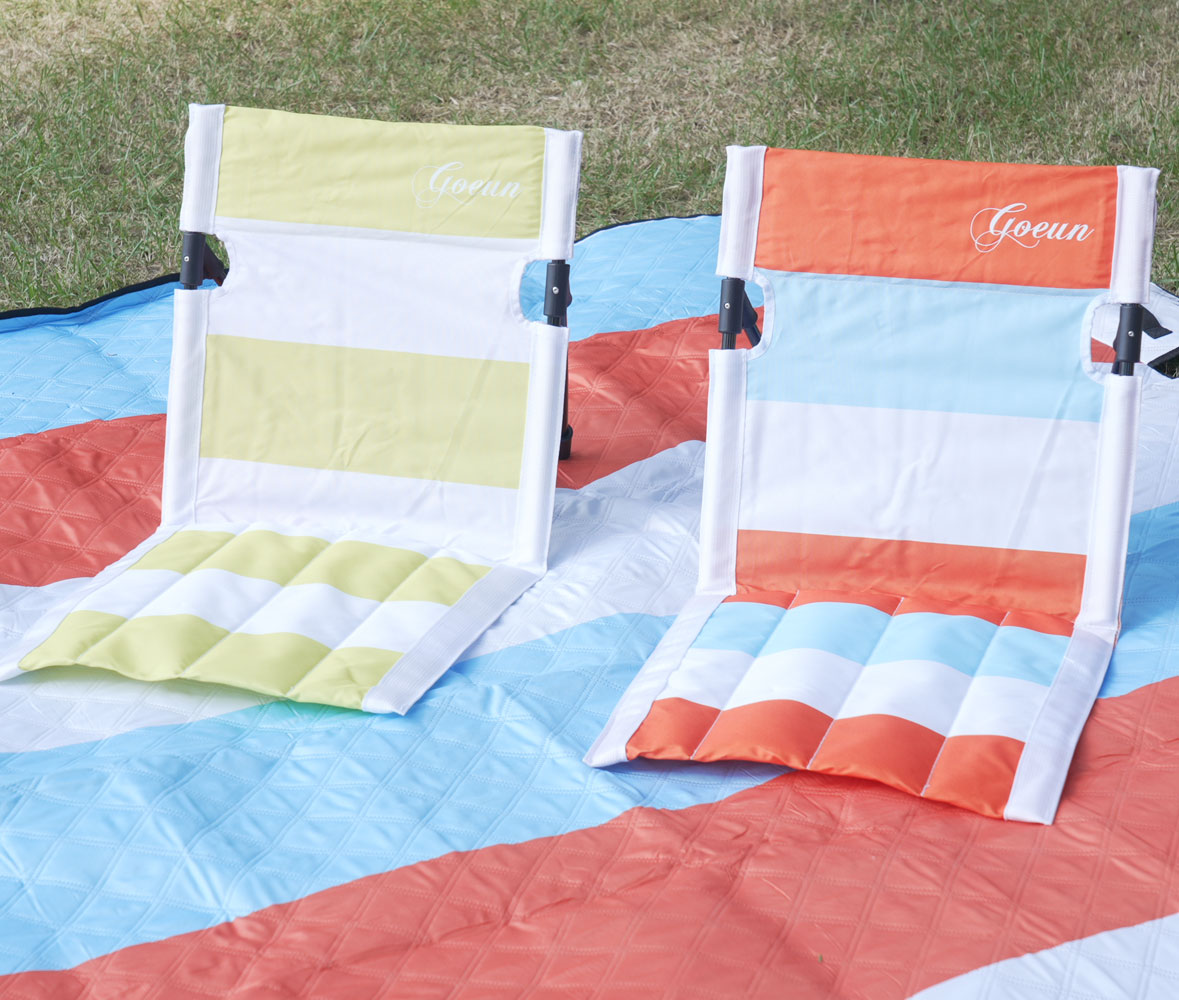GOEUN 캠핑 좌식의자 그라운드체어 등받이 접이식 초경량 피크닉 페스티벌 휴대용 비치체어 고은 - 상세 이미지 2
