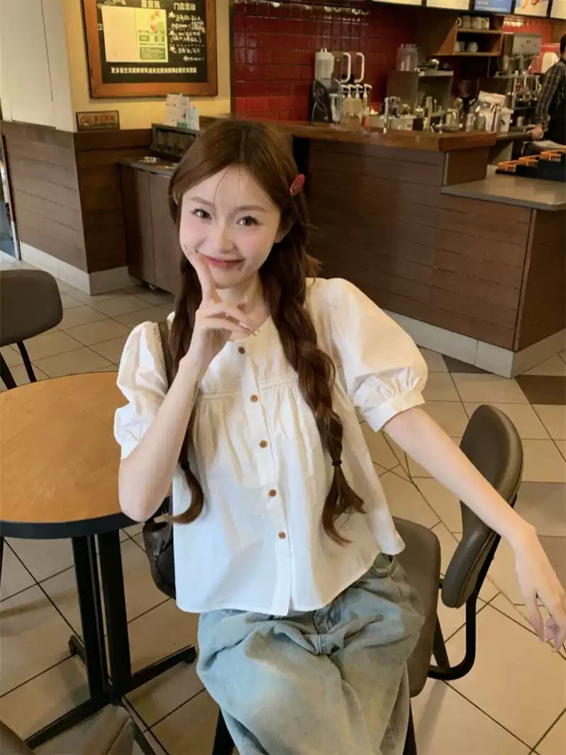 엄마친구아들 15화 김지은 블라우스 셔츠 정모음 스퀘어넥 페미닌 의상 옷 패션 - 상세 이미지 5