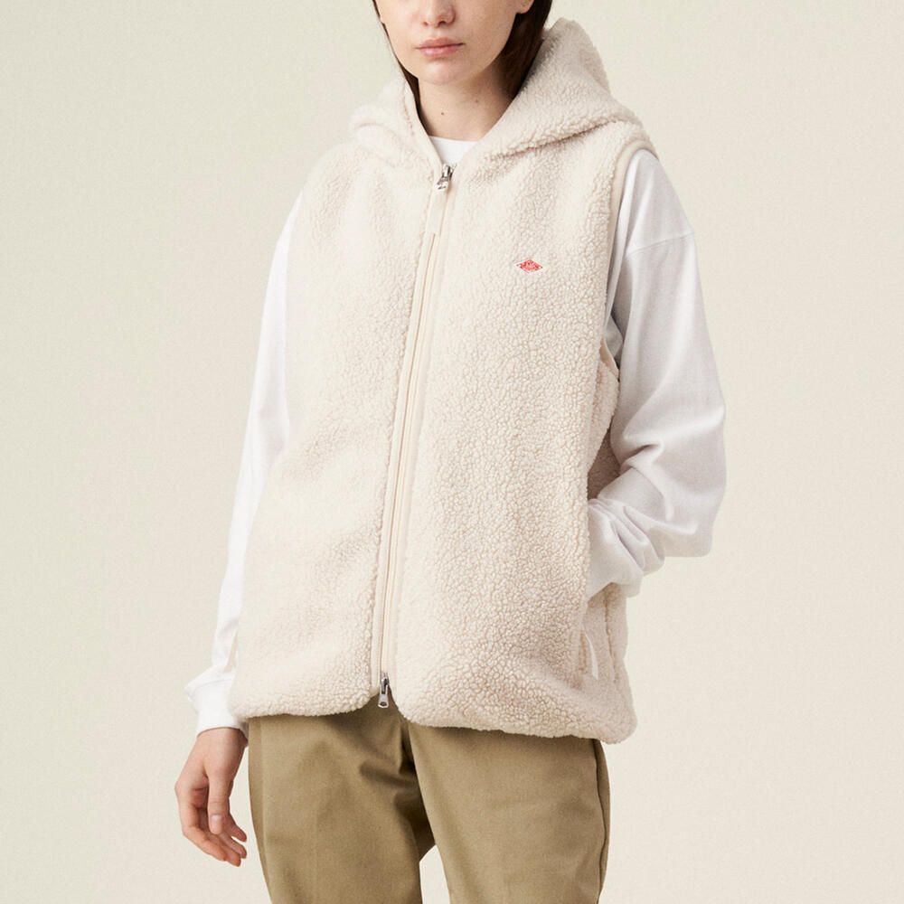 단톤 후리스 후드 조끼 INSULATION LIGHT BOA HOODED VEST 겨울 여자 여성 집업 플리스 베스트 DNB242L101-0003 - 상세 이미지 4