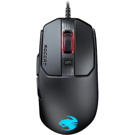 [해외]ROCCAT KAIN 120 AIMO BLACK - RGB 게이밍 MOUSE (정규 품) ROC-11-612-BK 블랙 유선(16 000dpi) 마우스 혼자