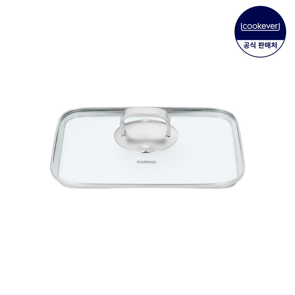 쿡에버 더블 그릴팬 글라스커버 27.5cm