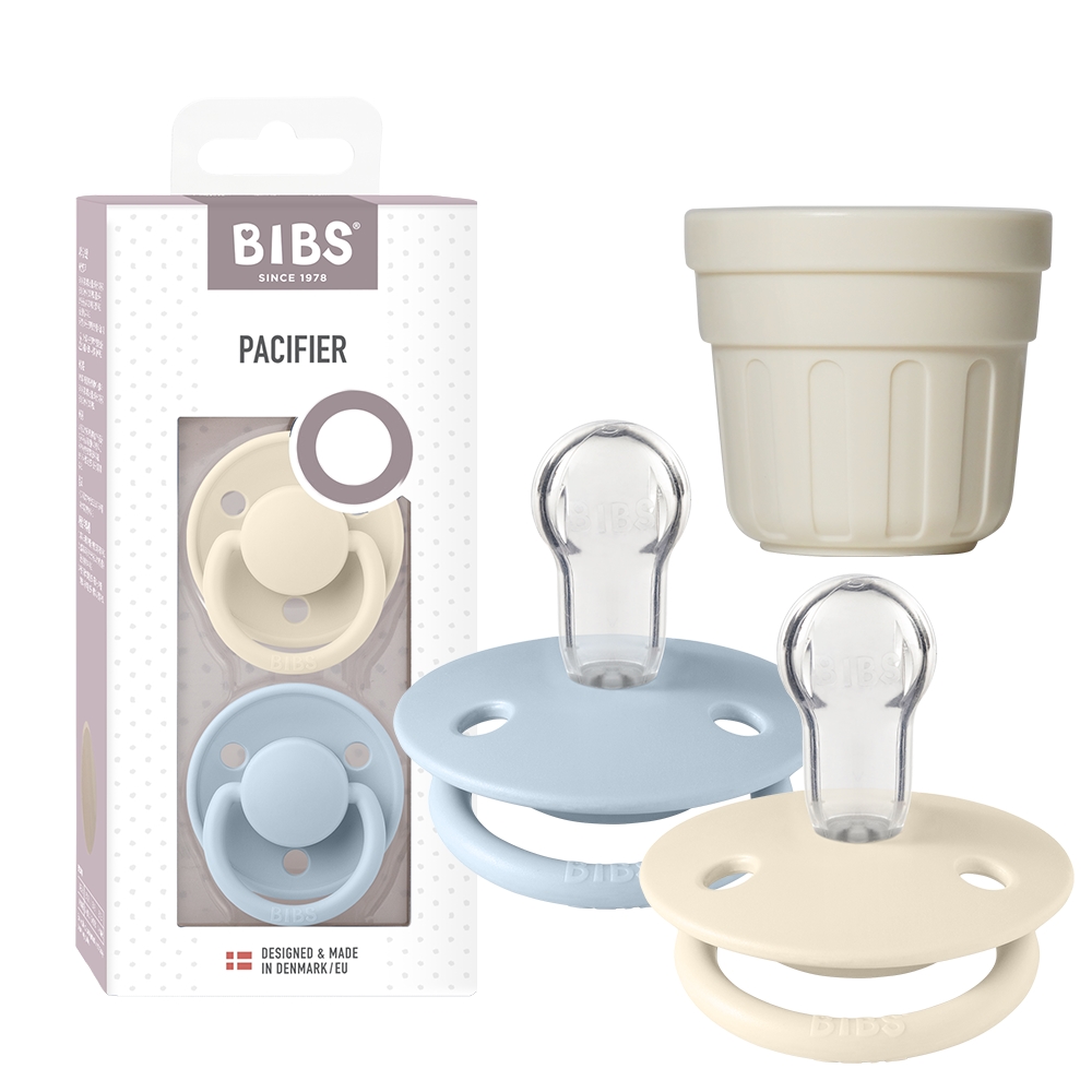 BIBS 빕스 디럭스 실리콘 쪽쪽이 노리개 젖꼭지 2개입+보호캡(색상랜덤) - 상세 이미지 3