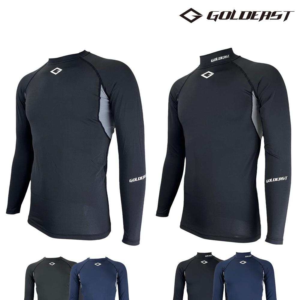 골드이스트 윈드 솔리드 로우넥 미들넥 긴팔 언더티 야구 축구 농구 런닝