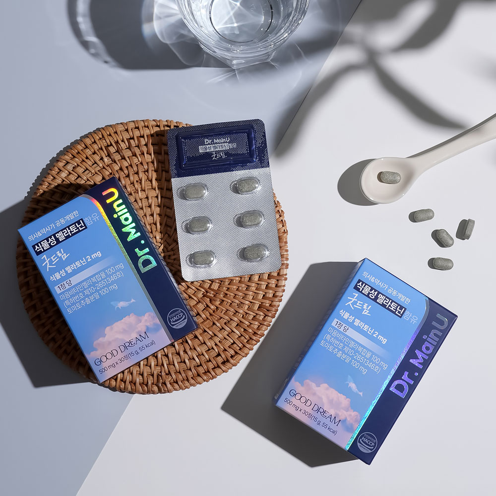 닥터메인유 멜라토닌 2mg 국내특허 식물성 굿드림 트립토판 멜라토닉 30정, 1개 이미지 7