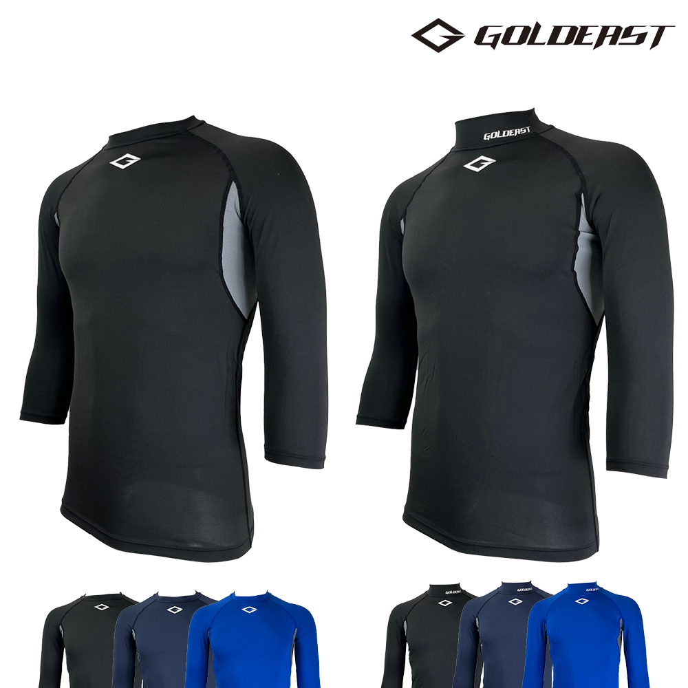 골드이스트 윈드 솔리드 고기능성 언더티 로우넥 미들넥 7부