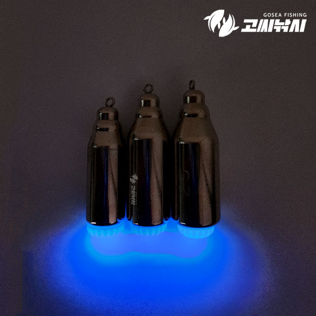 고씨낚시 LED 배터리 야광 봉돌 5색 갑오징어 쭈꾸미 갈치 회전 고리 싱커 추 12호 - 상세 이미지 4