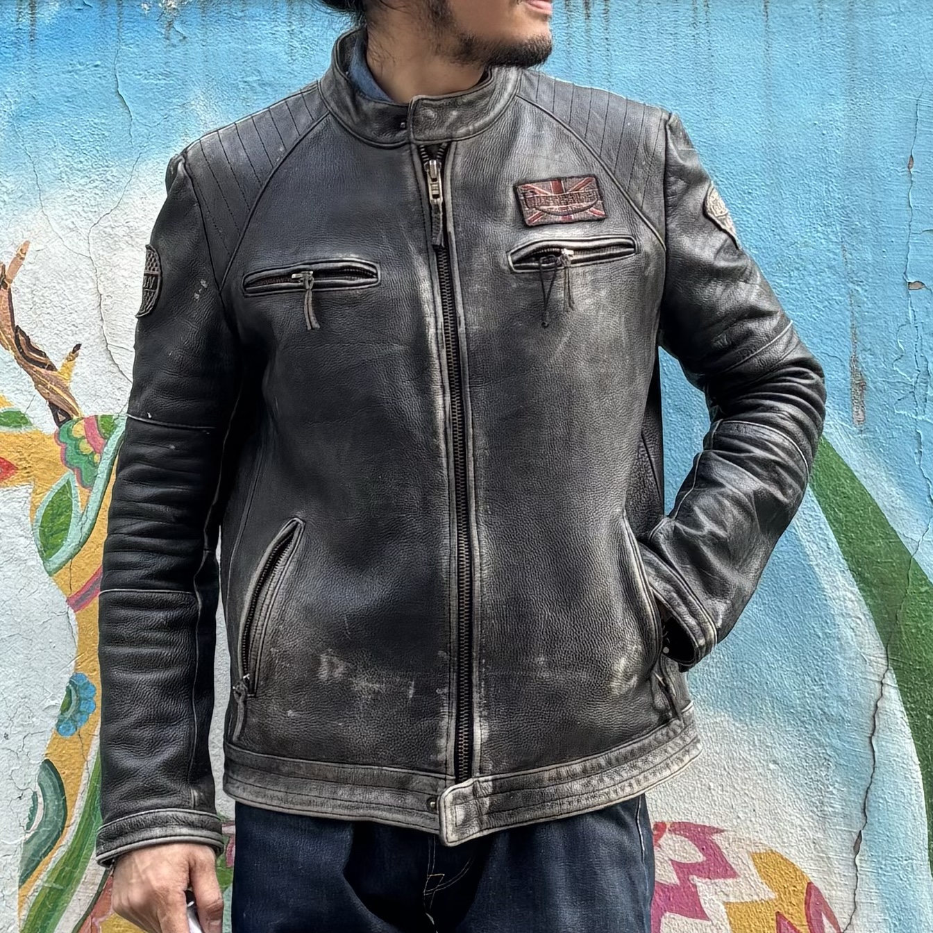 URBAN BARON bike leather jacket - 1983VINTAGE