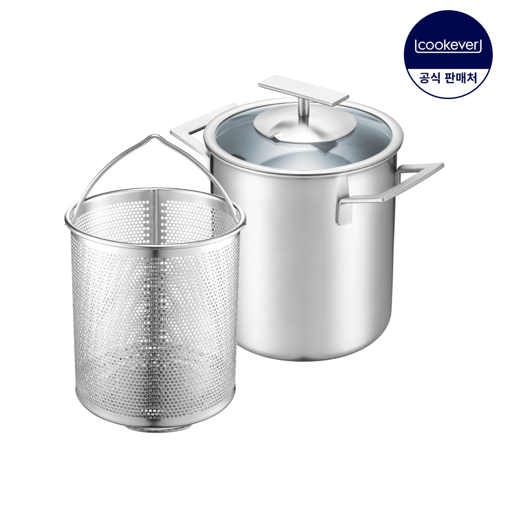 쿠치나레 플러스 인덕션 통3중 스텐 파스타 냄비 16cm