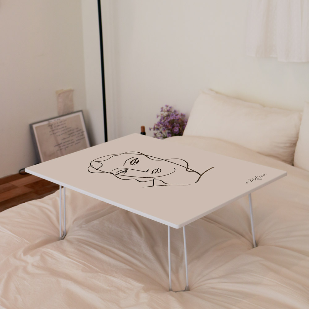 좌식 미니상 작은 미니밥상 접이식 테이블 소(60x40) 앙리마티스-A 27cm기본다리