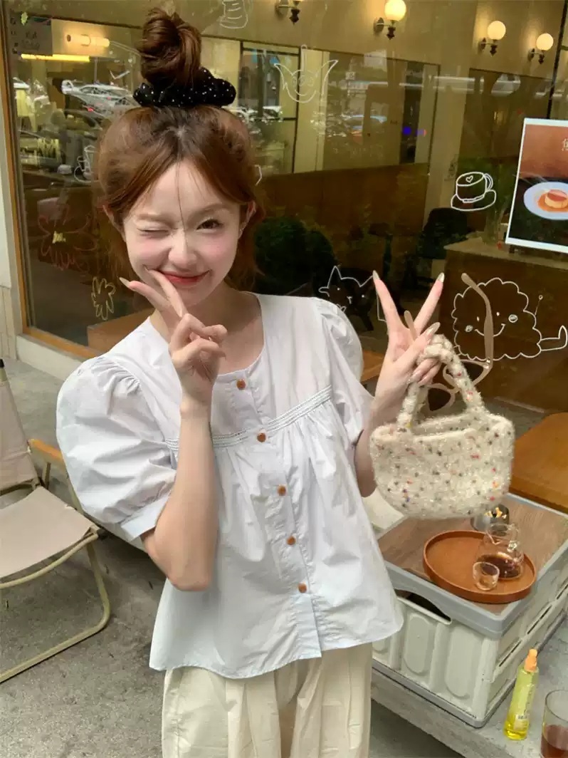 엄마친구아들 15화 김지은 블라우스 셔츠 정모음 스퀘어넥 페미닌 의상 옷 패션 - 상세 이미지 3