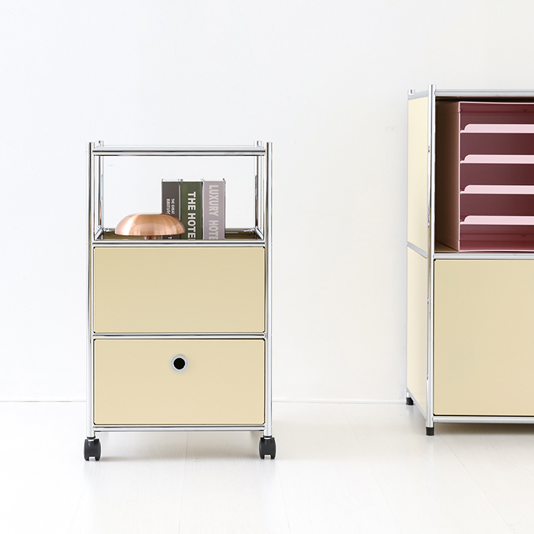 심플리 이동식 서랍장 1칸 BC605 460mmx460mmx685mm, 1단, 솔리드베이지 8285.1161 - 상세 이미지 4