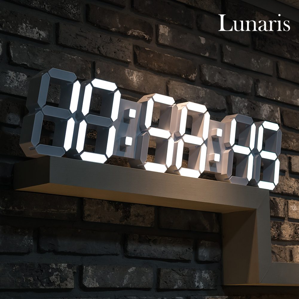 루나리스 GPS 3D LED 대형 벽시계 90cm HMS - 메인 이미지