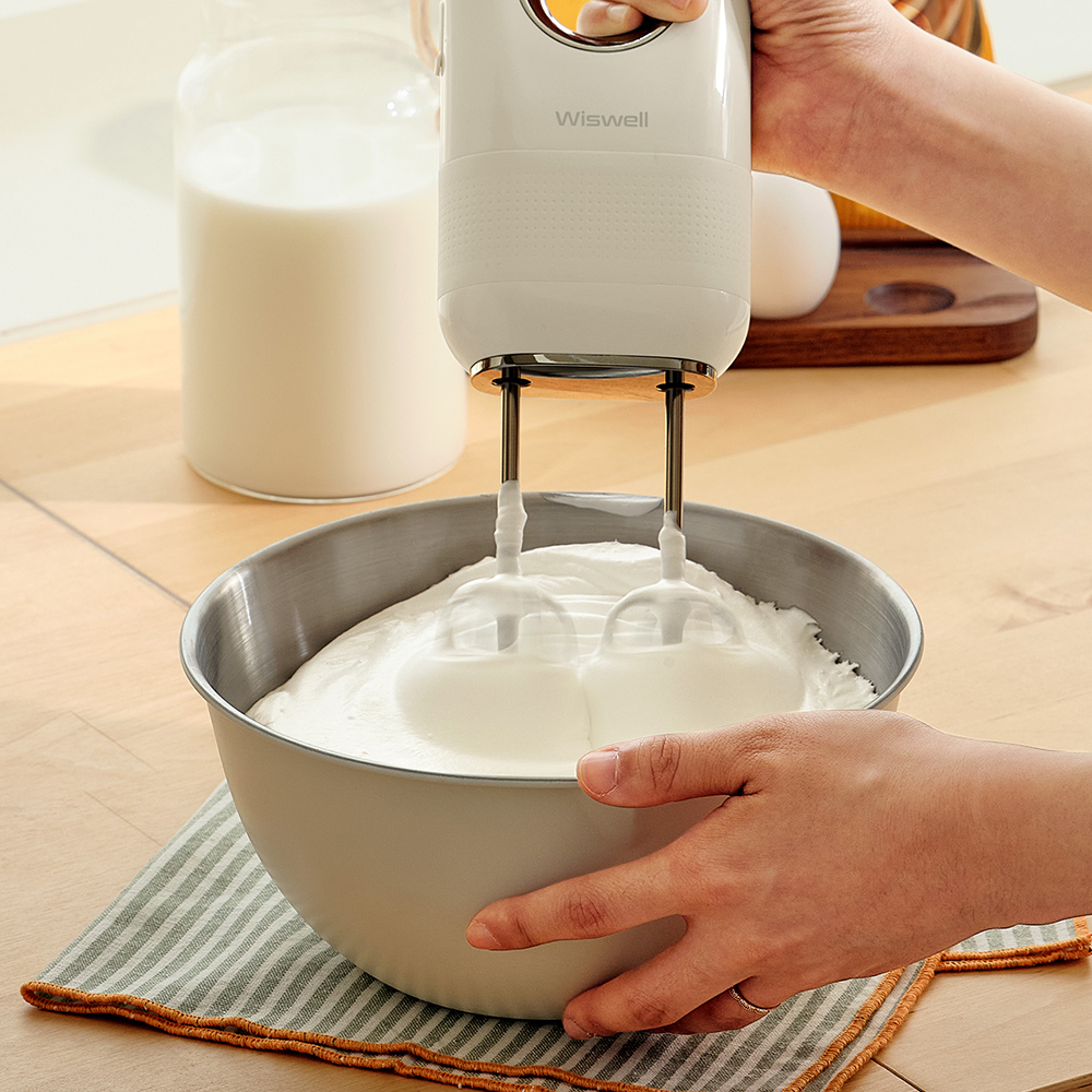 위즈웰 무선 AIR 휘핑기 머랭기계 거품 전동 자동 휴대용 베이킹 핸드믹서기