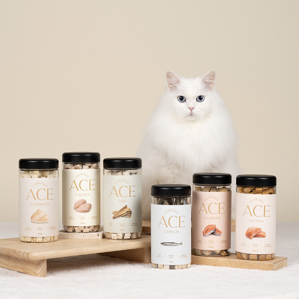 에이스 연어껍질트릿 고양이 강아지 동결건조 간식 이미지 3