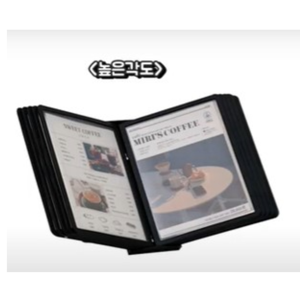 각도조절 메뉴북 A5 데스크 입구 카페 레스토랑 테이블 스탠드 메뉴 안내 책자 케이스 이미지 6