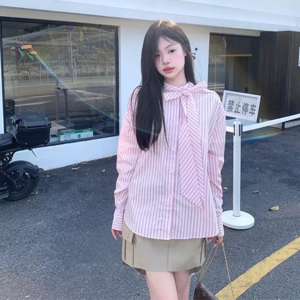 용감무쌍 용수정 99화 양정아 블라우스 셔츠 이영애 리본 캐주얼 의상 옷 패션 - 상품 이미지
