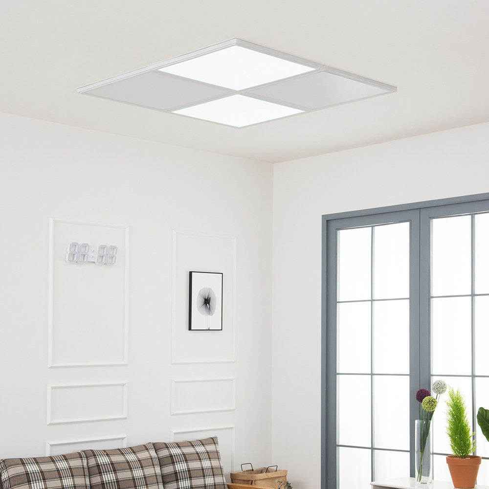 울트라 LED거실등 엣지등 평판 200W (640x640)x4 LED조명 화이트 주광색(하얀빛) x 4,640mm x 4 - 상품 이미지
