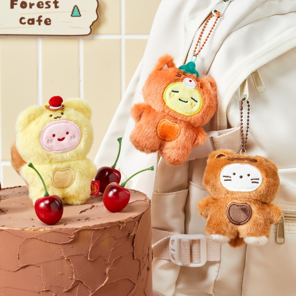 [버터샵] 포레스트카페 중형키링 밀크캣/스크래빗/버터군 : BUTTER SHOP
