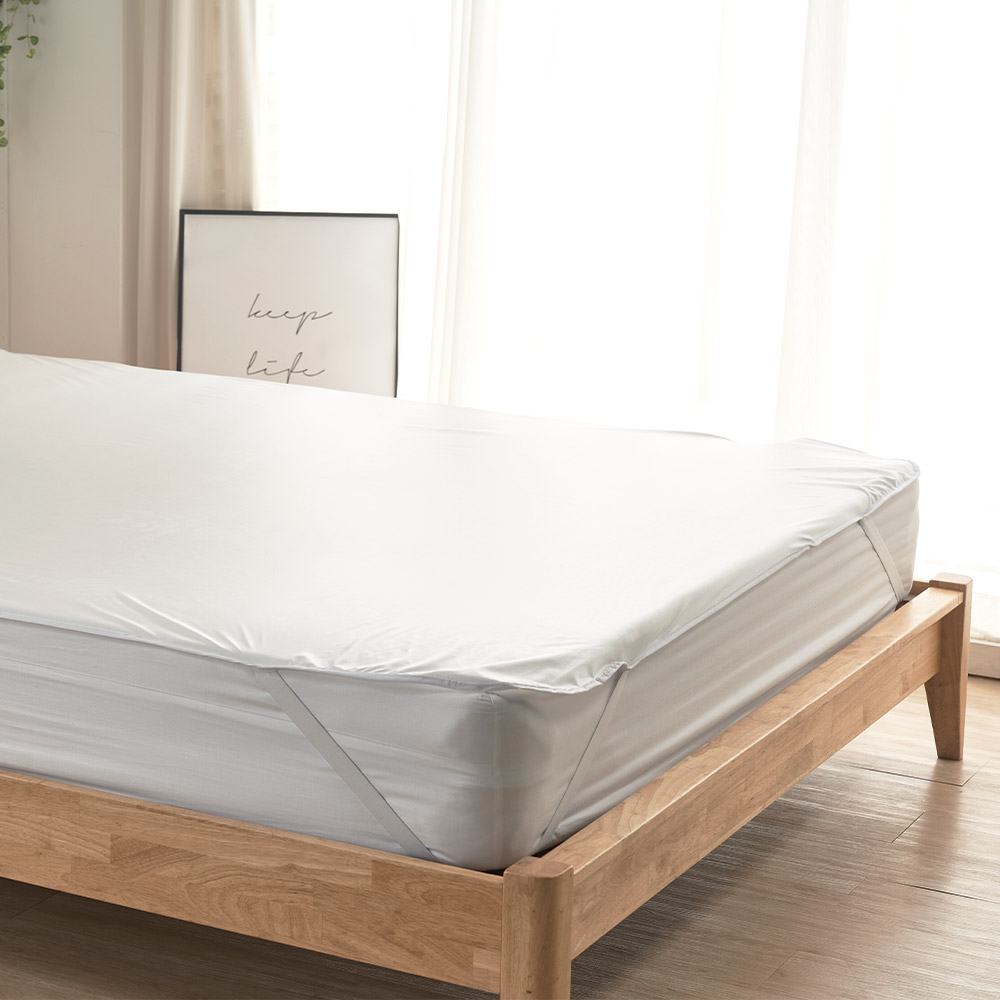 밴드형 매트리스 방수커버패드 SS/Q/K 화이트