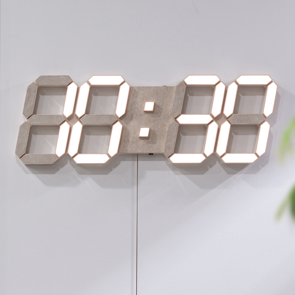 플라이토 위성 GPS 인테리어 LED 벽시계 38cm (멜로우) - 상세 이미지 4