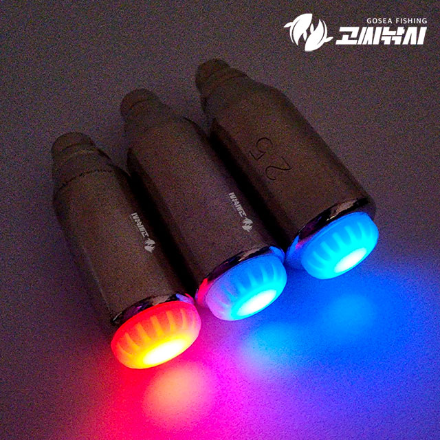 고씨낚시 LED 배터리 야광 봉돌 5색 갑오징어 쭈꾸미 갈치 회전 고리 싱커 추 12호 - 상세 이미지 2