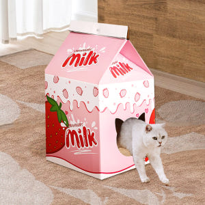 우유 밀크팩 숨숨집 캣 하우스 고양이 상자 스크래쳐 그린다방 솔직 후기 | 실제 사용자 리뷰 총정리 - 상품 이미지 3