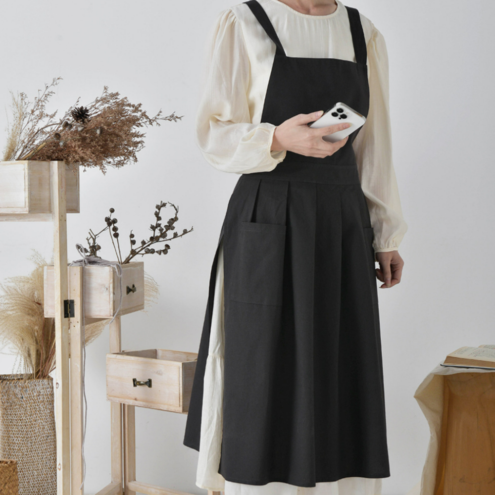 방수 트임 원피스 앞치마 분위기 있는 생활 방수 가정용 주방 집들이선물