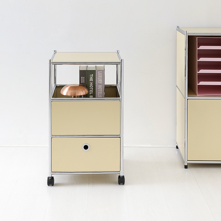 심플리 이동식 서랍장 1칸 BC605 460mmx460mmx685mm, 1단, 솔리드베이지 8285.1161 - 상세 이미지 3