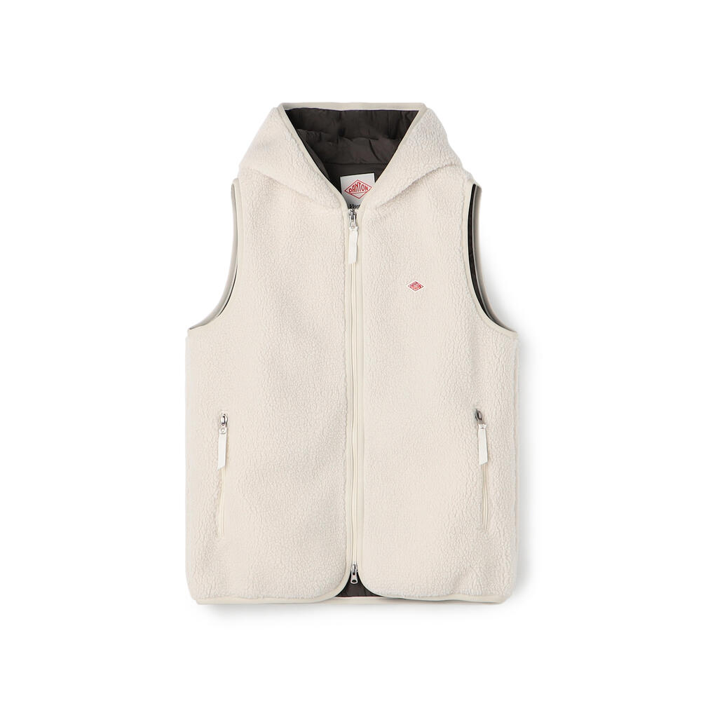 단톤 후리스 후드 조끼 INSULATION LIGHT BOA HOODED VEST 겨울 여자 여성 집업 플리스 베스트 DNB242L101-0003 - 상세 이미지 2